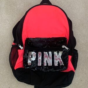 VS Pink Sequin Campus Backpack